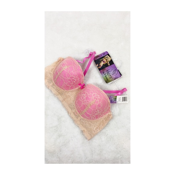 Hers by Herman Set of Bra & Panty Lace Pink Cream - Picture 5 of 5